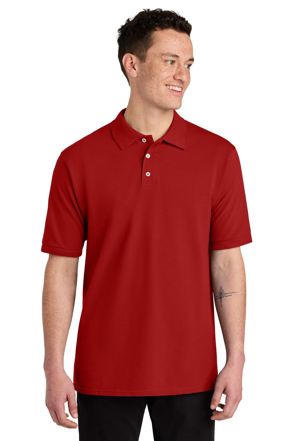 JERZEES Men's 100% Ringspun Cotton Piqué Polo 443M