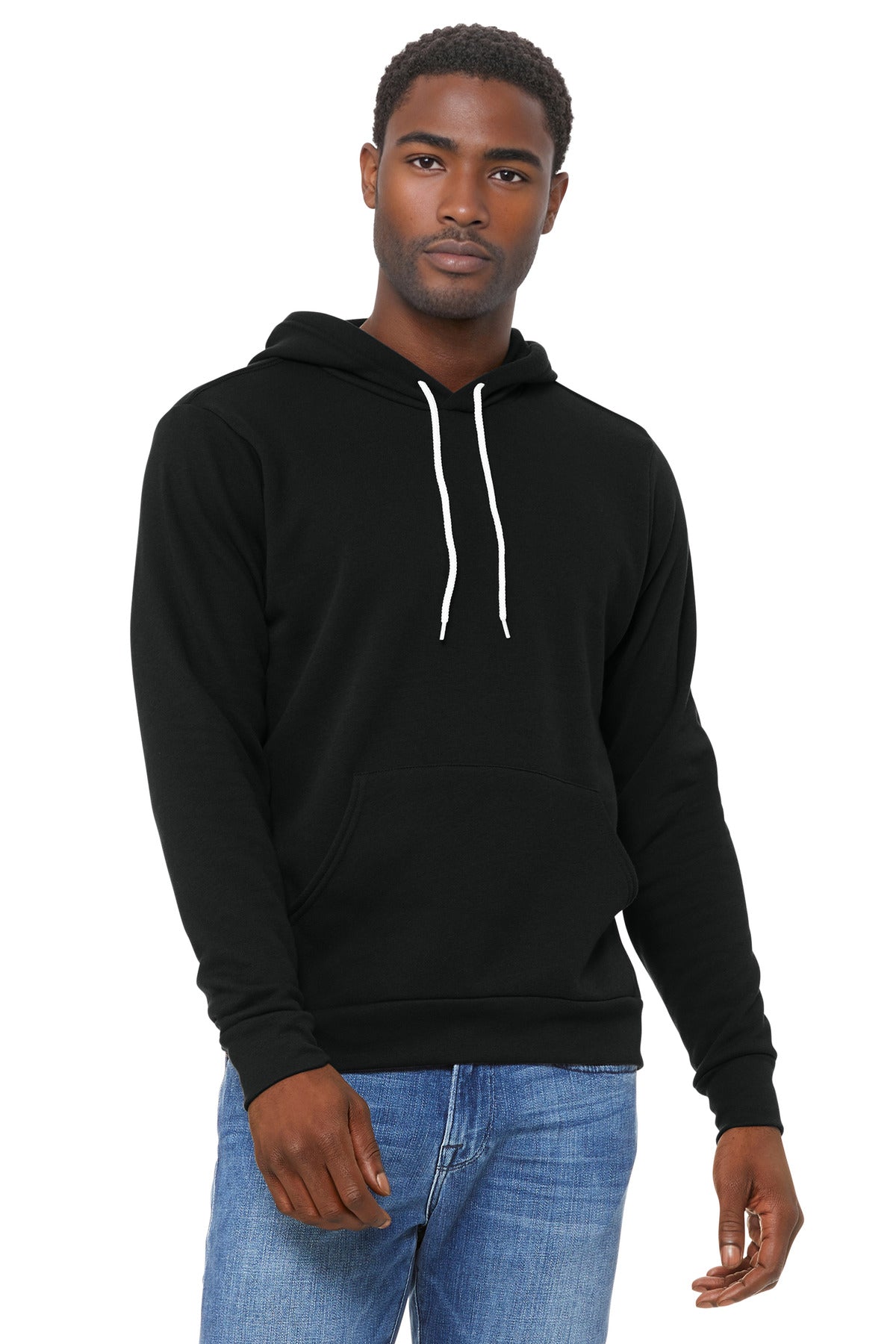 BELLA + CANVAS Men's Sponge Fleece Hoodie Sweatshirt