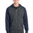 Sport-Tek Men's   Raglan Colorblock Full-Zip Hooded Fleece Jacket