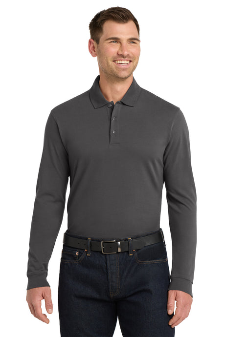 Port Authority Men's   EZCotton   Long Sleeve Polo
