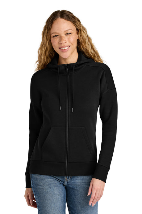 District Women's    Perfect Weight    Fleece Drop Shoulder Full-Zip Hoodie DT1104