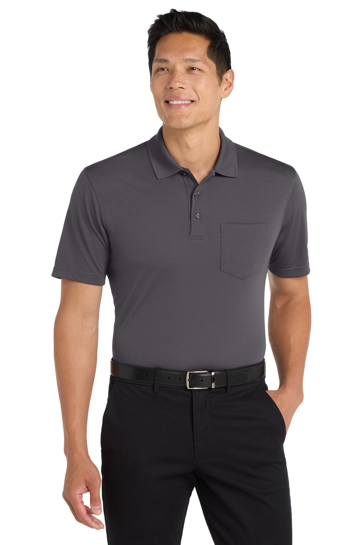 Port Authority Men's   Dry Zone   UV Micro-Mesh Pocket Polo
