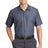 Red Kap Men's Short Sleeve Striped Industrial Work Shirt