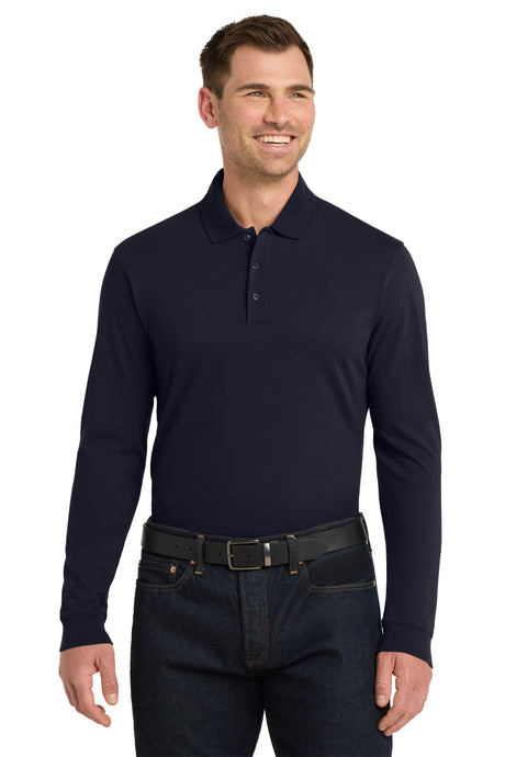 Port Authority Men's   EZCotton   Long Sleeve Polo