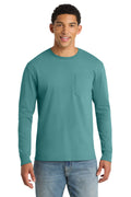 Port & Co Men’s   Beach Wash   Garment-Dyed Long Sleeve Pocket Tee  PC099LSP