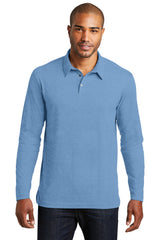 Port Authority Men's   Long Sleeve Meridian Cotton Blend Polo