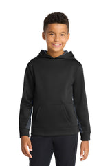 Sport-Tek Youth   Sport-Wick   CamoHex Fleece Colorblock Hooded Pullover