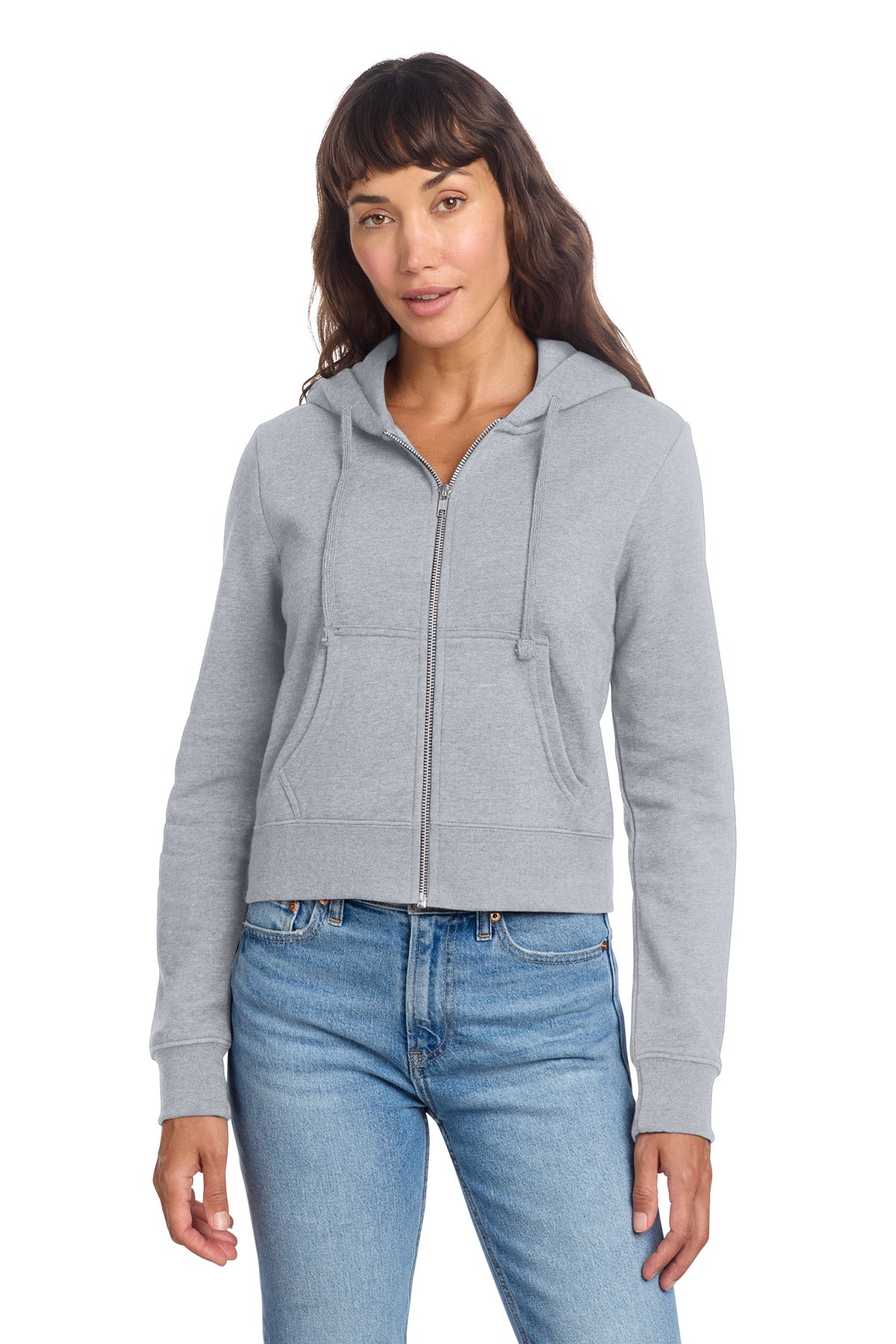 District Women's   V.I.T.   Fleece Full-Zip Hoodie DT6103