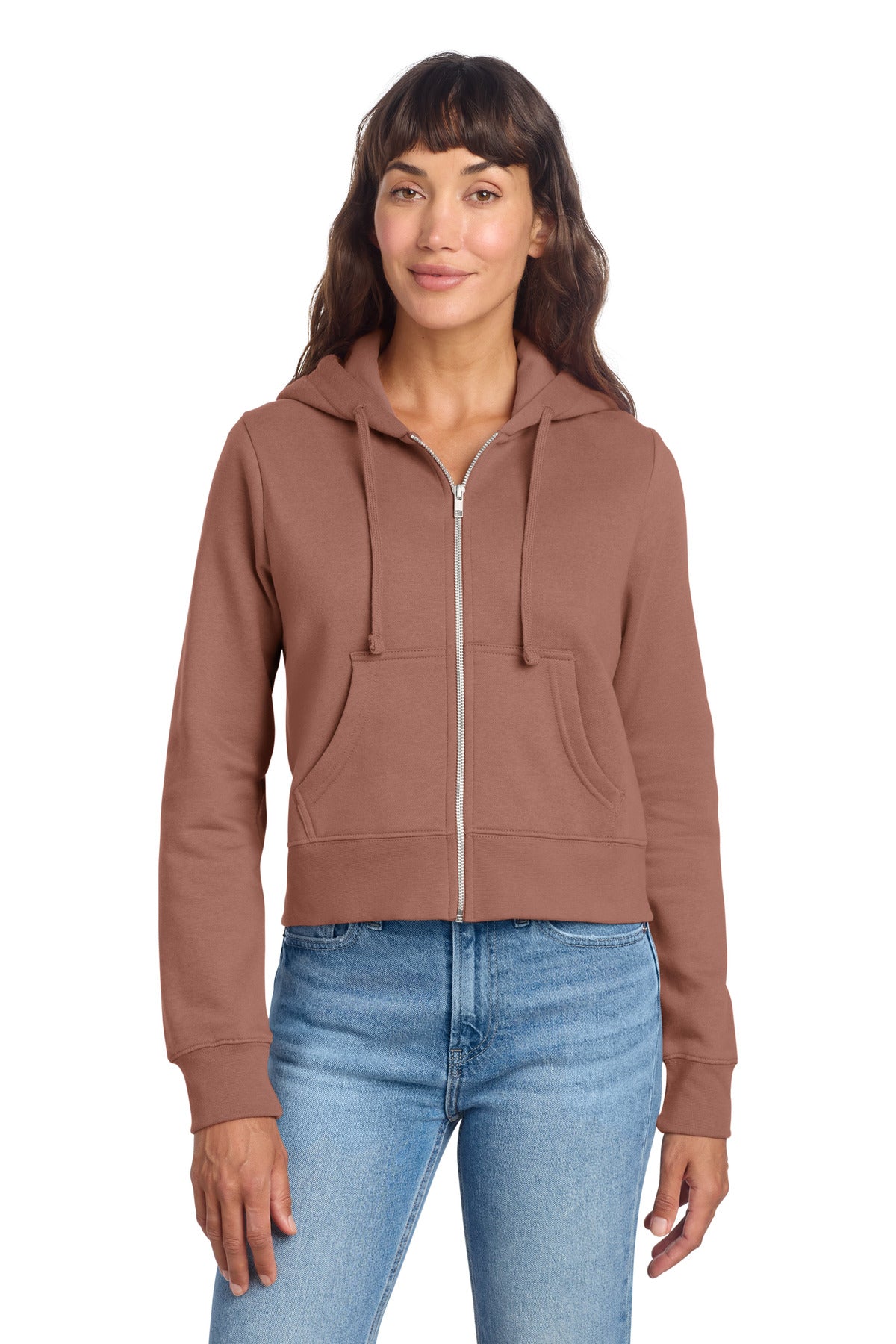 District Women's   V.I.T.   Fleece Full-Zip Hoodie DT6103
