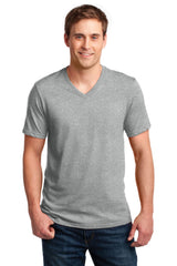 Anvil Men's   100% Combed Ring Spun Cotton V-Neck T-Shirt