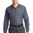 Red Kap Men's Long Sleeve Striped Industrial Work Shirt