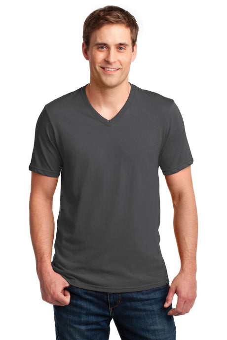 Anvil Men's   100% Combed Ring Spun Cotton V-Neck T-Shirt