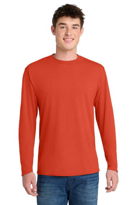 Port & Co Men's   Long Sleeve Performance Blend Tee