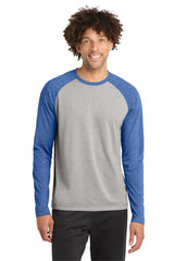Sport-Tek Men's    PosiCharge    Long Sleeve Tri-Blend Wicking Raglan Tee ST400LS