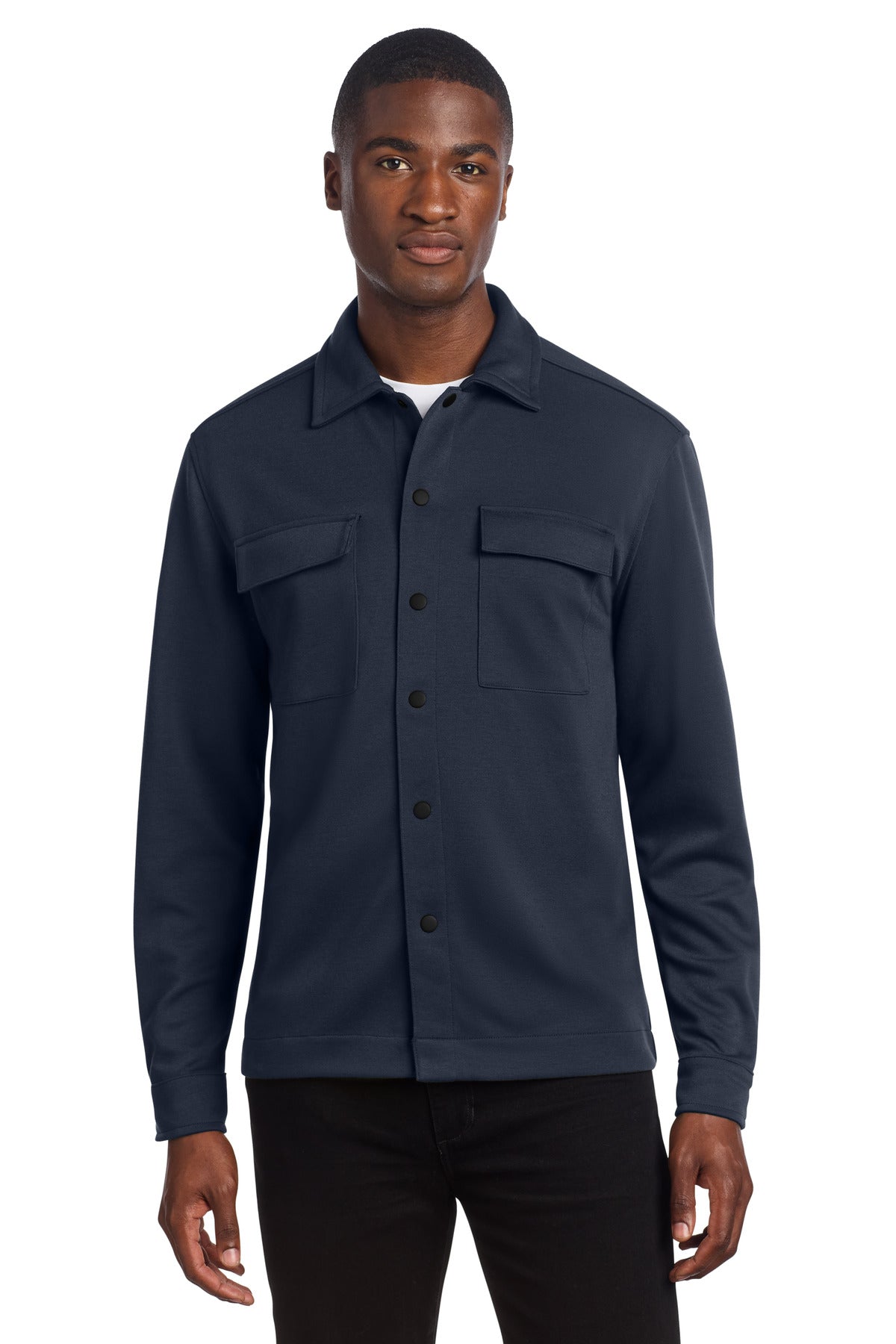 Mercer+Mettle Men's   Double-Knit Snap Front Jacket MM3004