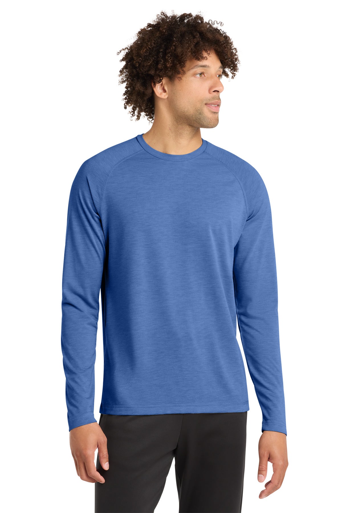 Sport-Tek Men's    PosiCharge    Long Sleeve Tri-Blend Wicking Raglan Tee ST400LS