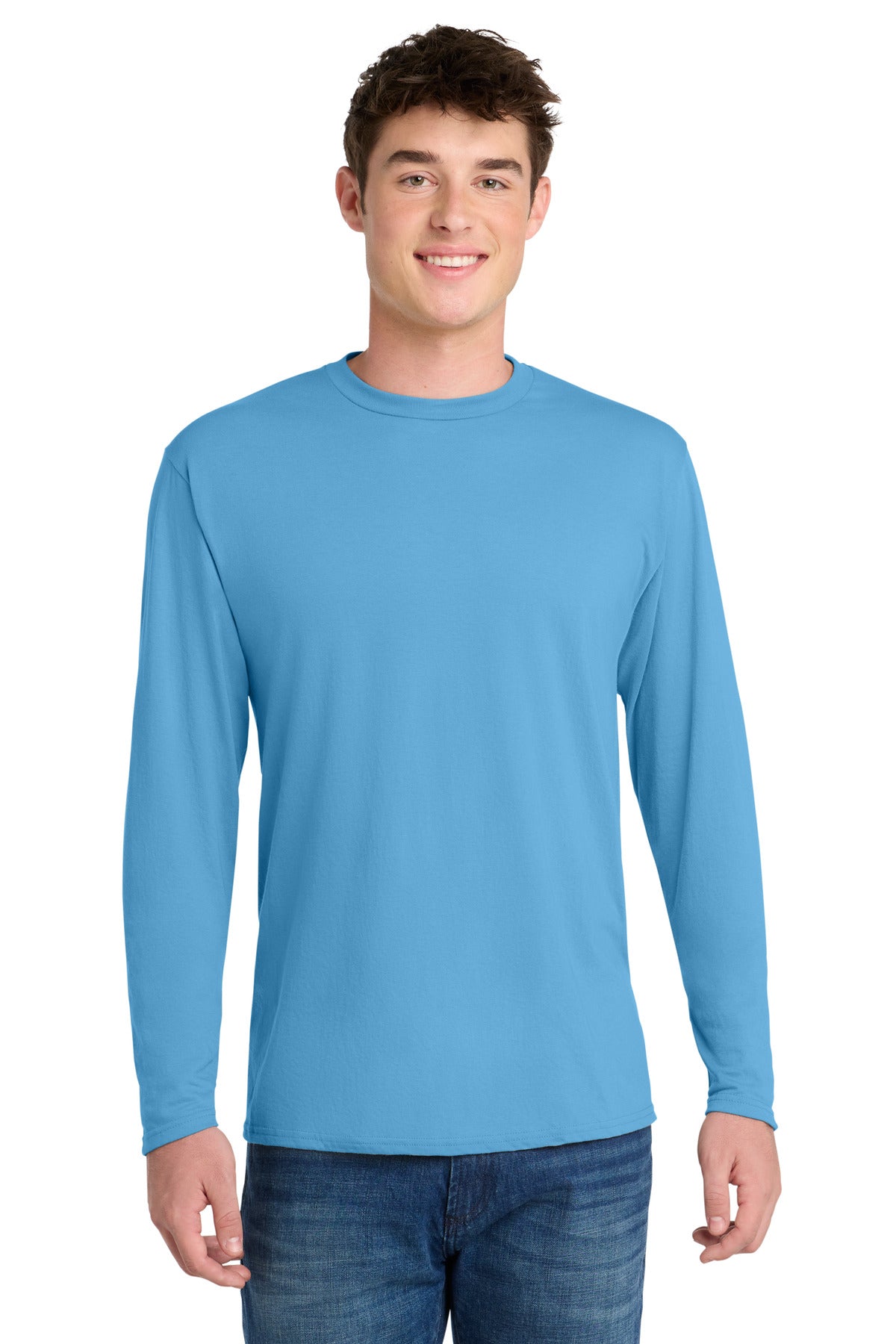 Port & Co Men's   Long Sleeve Performance Blend Tee