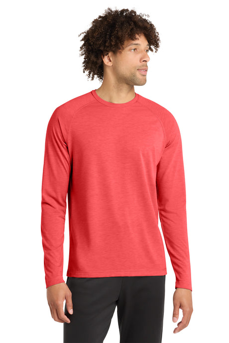 Sport-Tek Men's    PosiCharge    Long Sleeve Tri-Blend Wicking Raglan Tee ST400LS