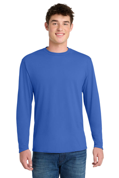 Port & Co Men's   Long Sleeve Performance Blend Tee