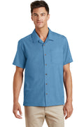 Port Authority Men's   Textured Camp Shirt