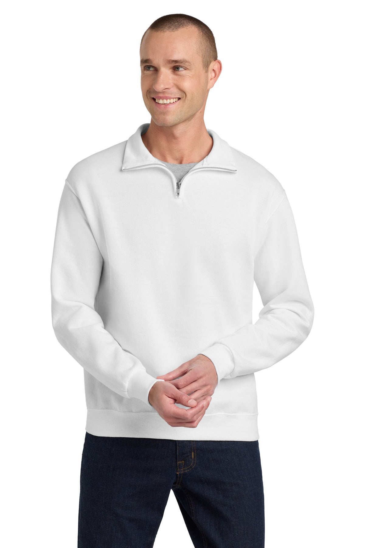 Jerzees Men's   NuBlend   1/4-Zip Cadet Collar Sweatshirt