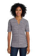 Port Authority Women's    Stretch Heather Open Neck Top  LK583