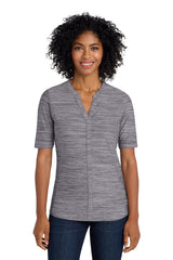 Port Authority Women's    Stretch Heather Open Neck Top  LK583