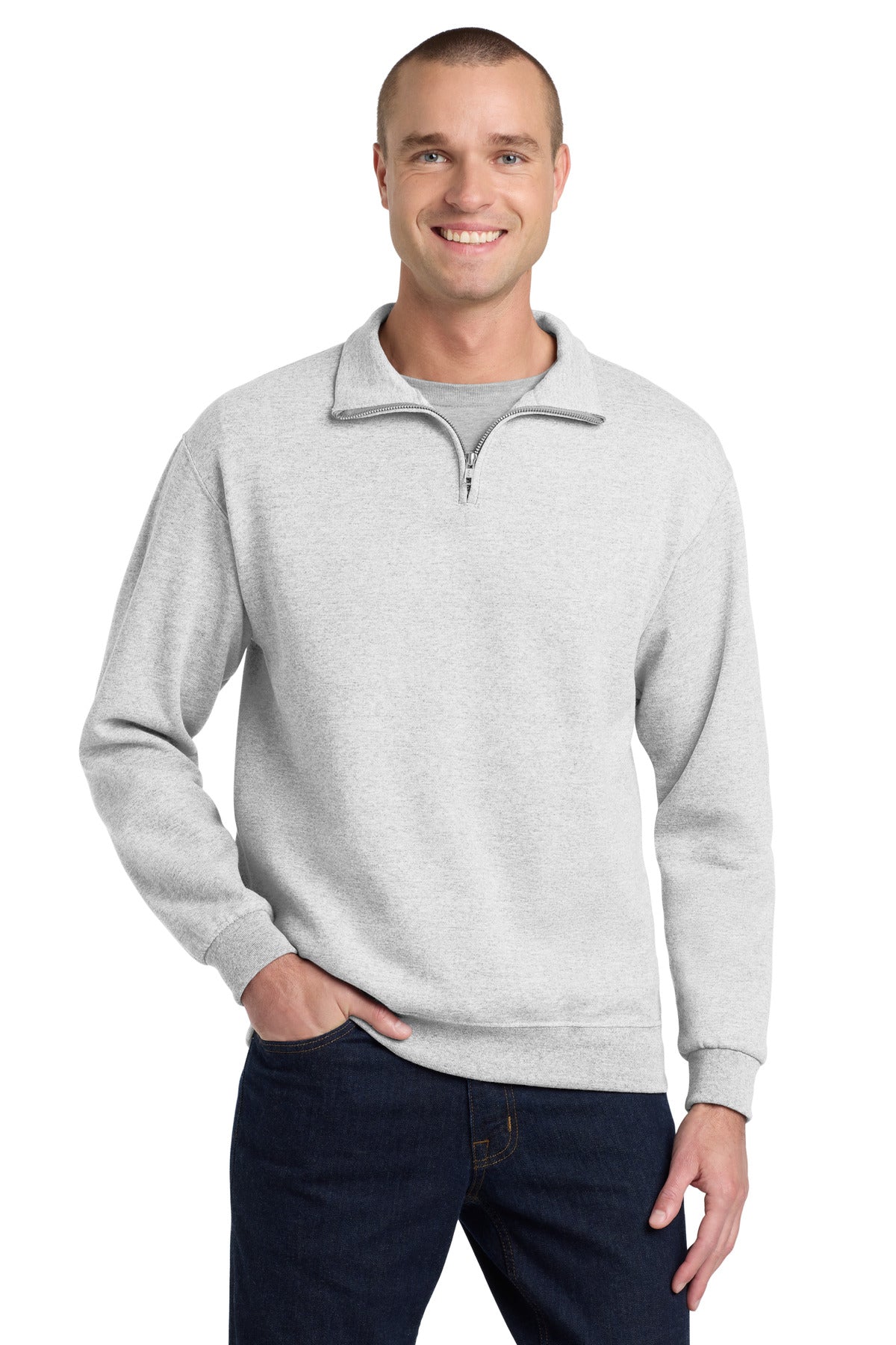 Jerzees Men's   NuBlend   1/4-Zip Cadet Collar Sweatshirt