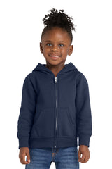Port & Co Youth   Toddler Core Fleece Full-Zip Hooded Sweatshirt