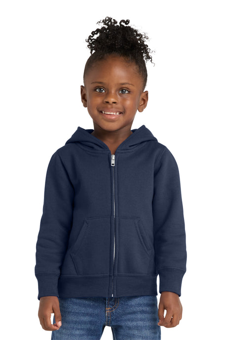 Port & Co Youth   Toddler Core Fleece Full-Zip Hooded Sweatshirt