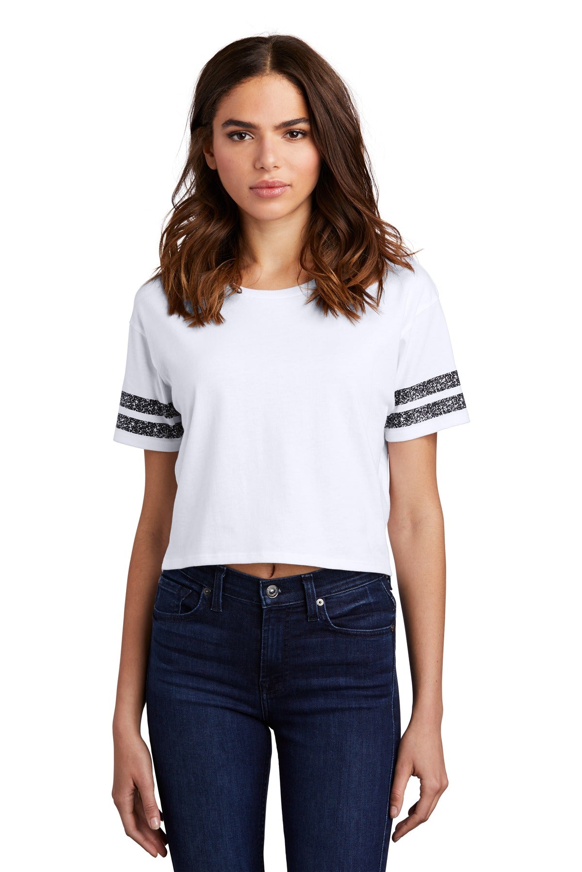 District Women's    Scorecard Crop Tee DT488