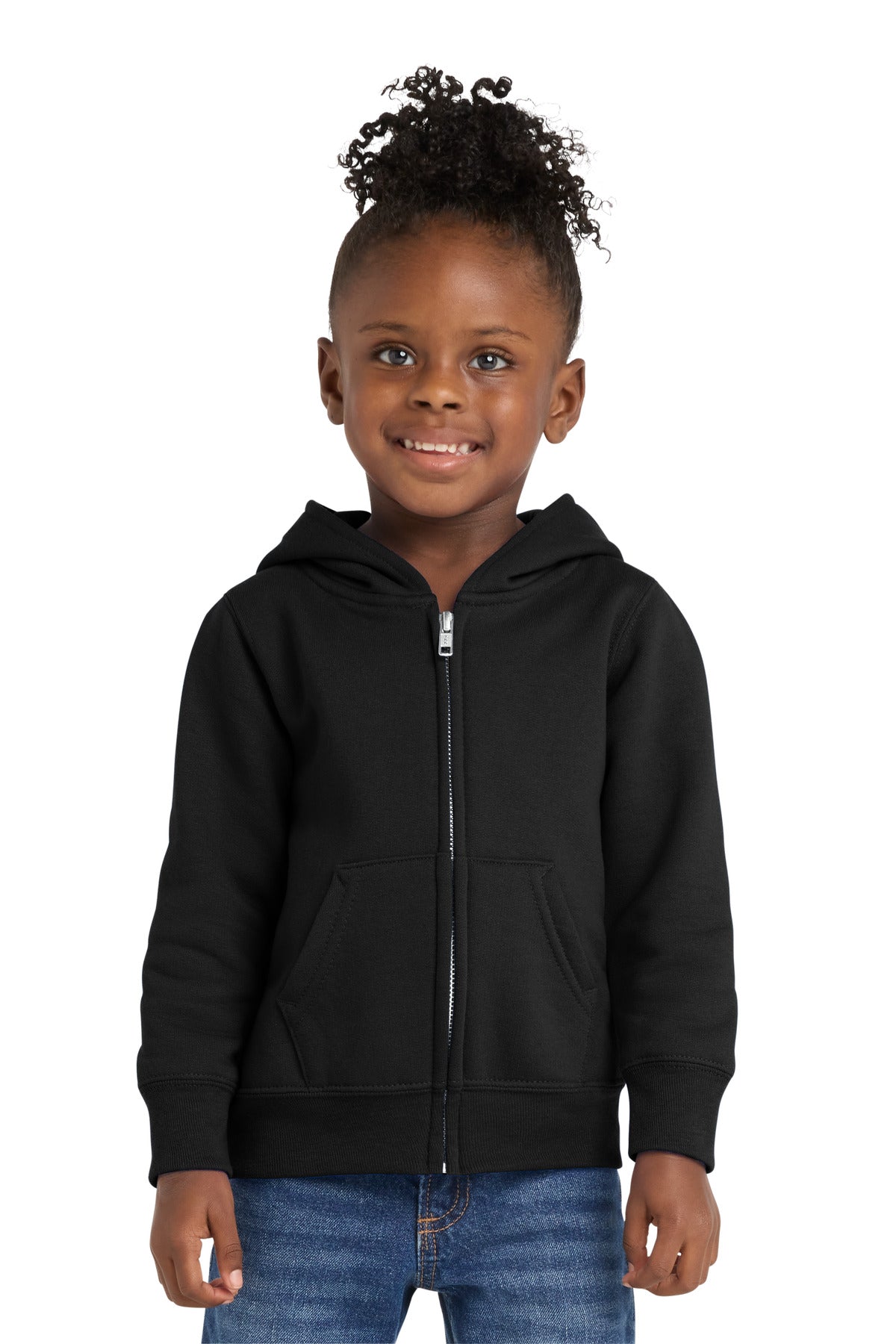 Port & Co Youth   Toddler Core Fleece Full-Zip Hooded Sweatshirt