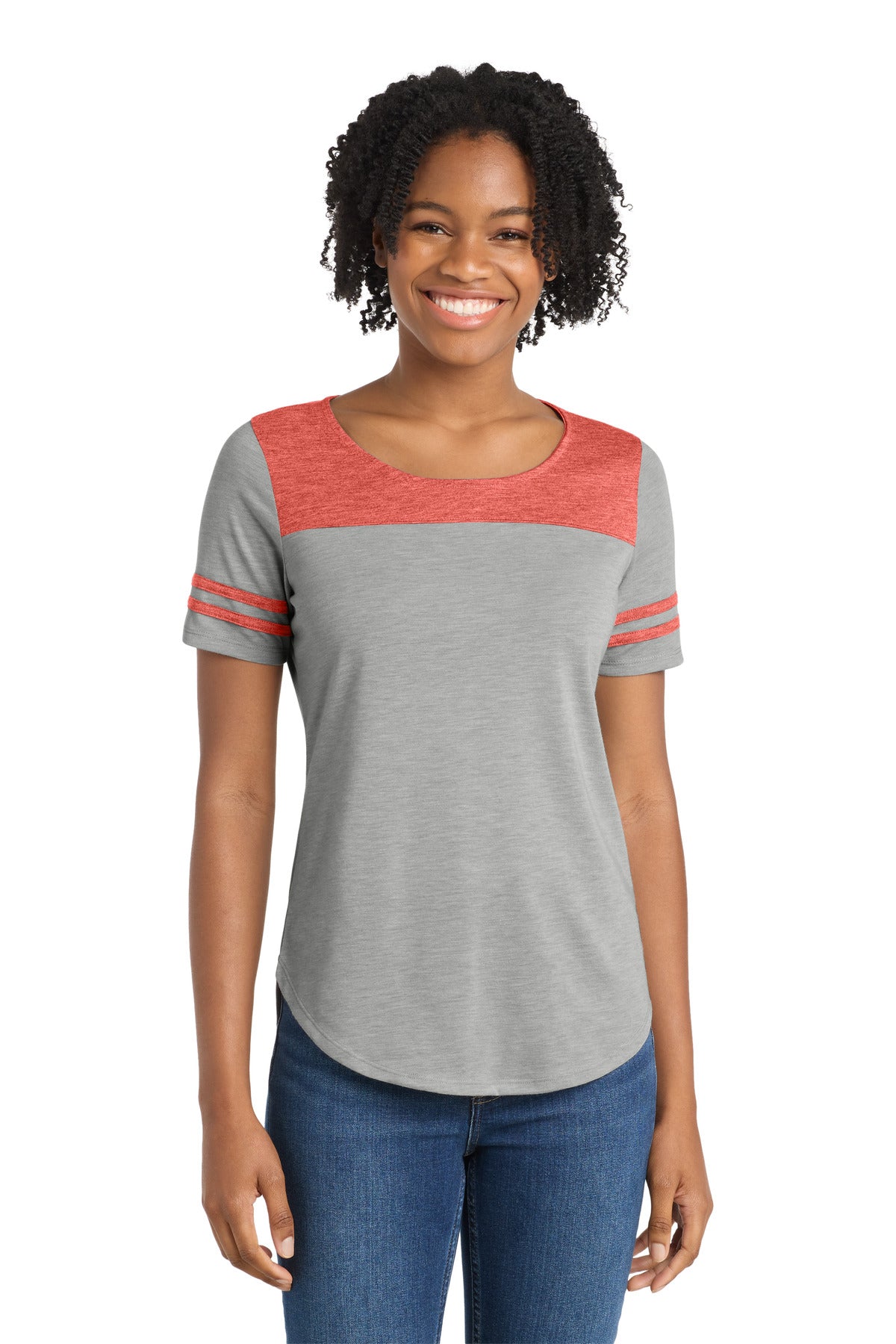 Sport-Tek Women's    PosiCharge    Tri-Blend Wicking Fan Tee