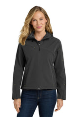 Port Authority Women's   Textured Hooded Soft Shell Jacket