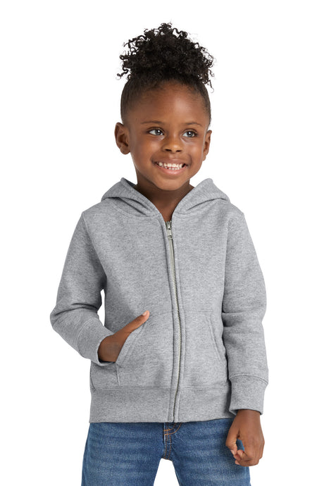 Port & Co Youth   Toddler Core Fleece Full-Zip Hooded Sweatshirt