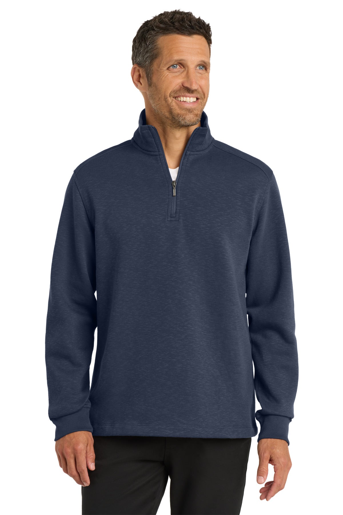 Port Authority Men's   Slub Fleece 1/4-Zip Pullover