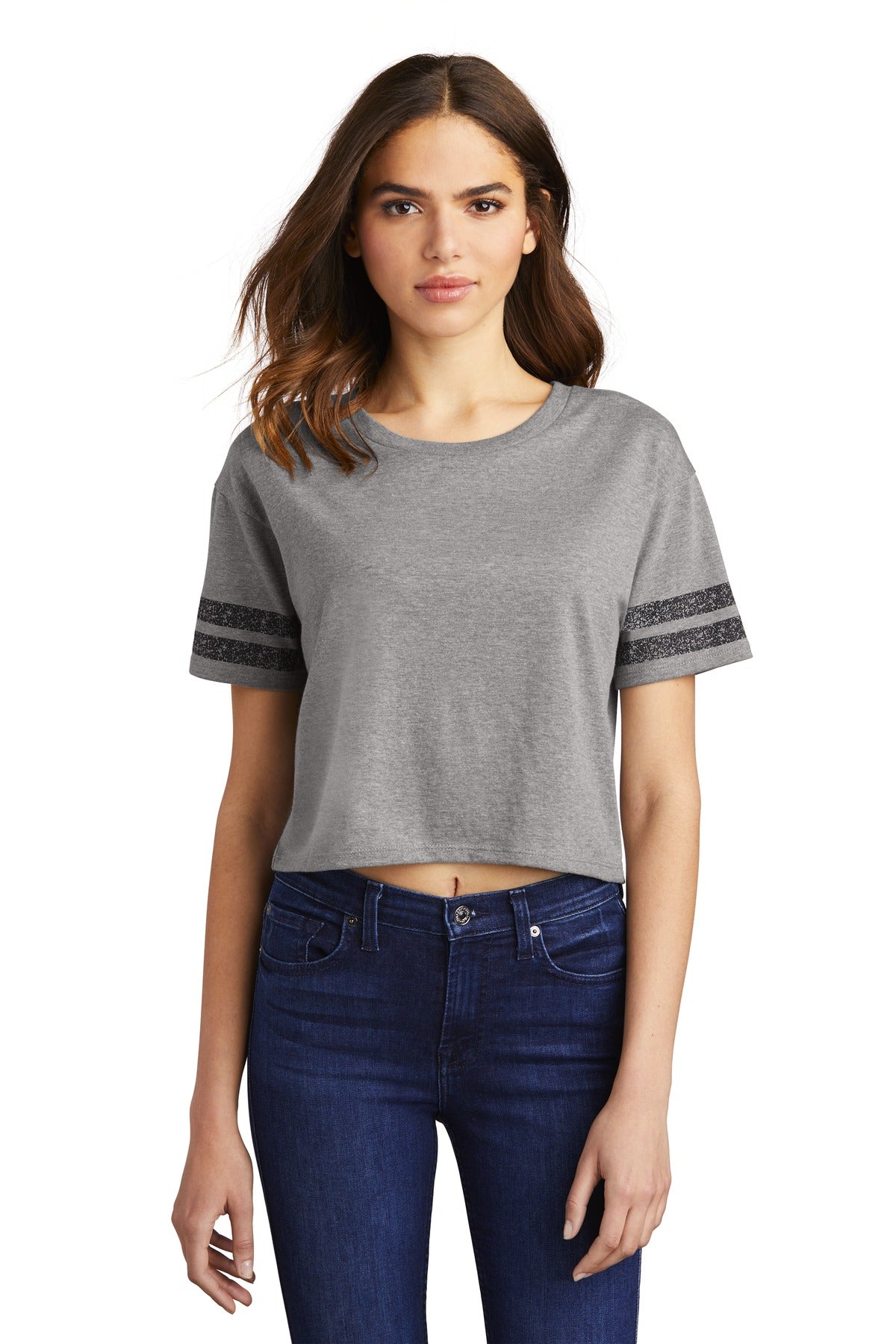 District Women's    Scorecard Crop Tee DT488