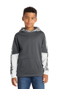 Sport-Tek Youth   Sport-Wick   Mineral Freeze Fleece Colorblock Hooded Pullover