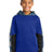 Sport-Tek Youth   Sport-Wick   Mineral Freeze Fleece Colorblock Hooded Pullover