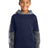 Sport-Tek Youth   Sport-Wick   Mineral Freeze Fleece Colorblock Hooded Pullover
