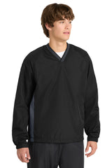 Sport-Tek Men's   Tipped V-Neck Raglan Wind Shirt