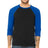 Bella + Canvas Men's    3/4-Sleeve Baseball Tee