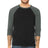 Bella + Canvas Men's    3/4-Sleeve Baseball Tee