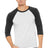 Bella + Canvas Men's    3/4-Sleeve Baseball Tee
