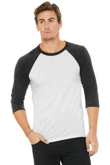 Bella + Canvas Men's    3/4-Sleeve Baseball Tee
