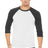 Bella + Canvas Men's    3/4-Sleeve Baseball Tee