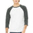 Bella + Canvas Men's    3/4-Sleeve Baseball Tee