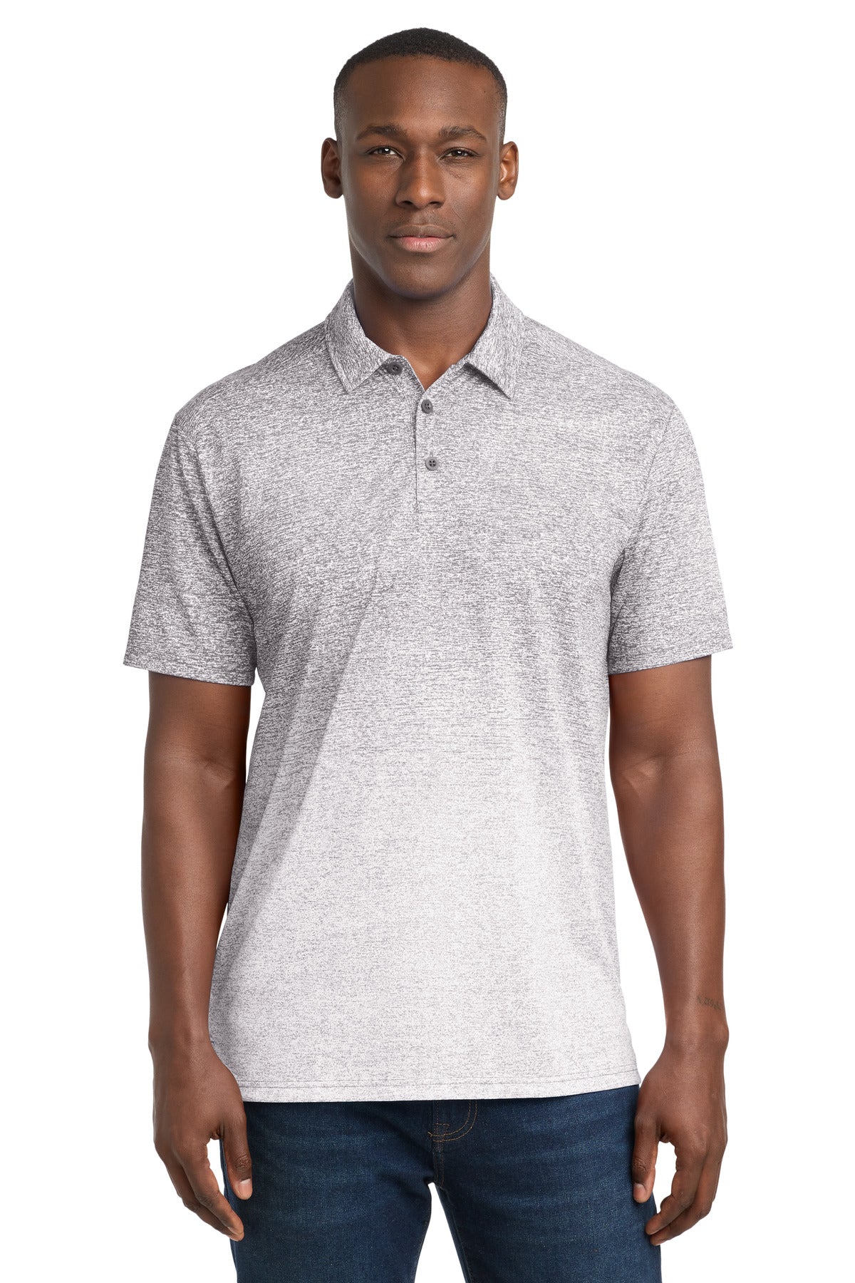 Sport-Tek Men's    Ombre Heather Polo