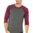 Bella + Canvas Men's    3/4-Sleeve Baseball Tee