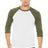 Bella + Canvas Men's    3/4-Sleeve Baseball Tee